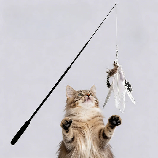 Expandable Cat Teaser Wand with Catnip – 1.8M