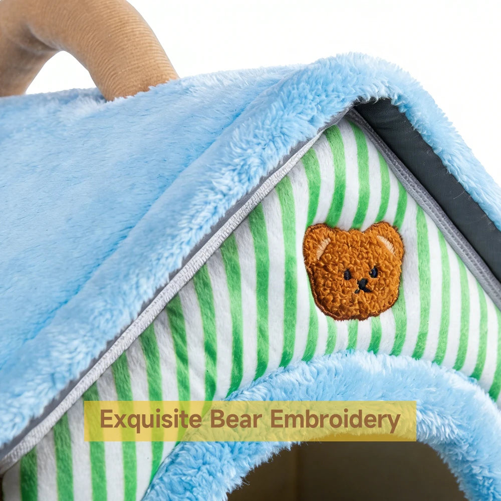 Foldable Pet House – Washable Cat & Puppy Bed