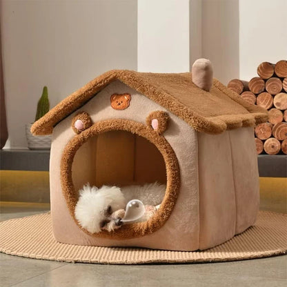 Foldable Pet House – Washable Cat & Puppy Bed