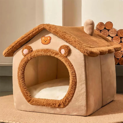 Foldable Pet House – Washable Cat & Puppy Bed