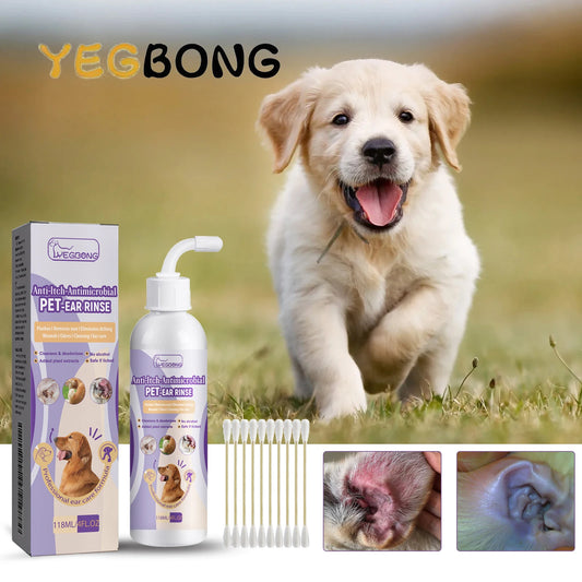 YEGBONG Pet Ear Cleaning Solution 100ml – Hypoallergenic
