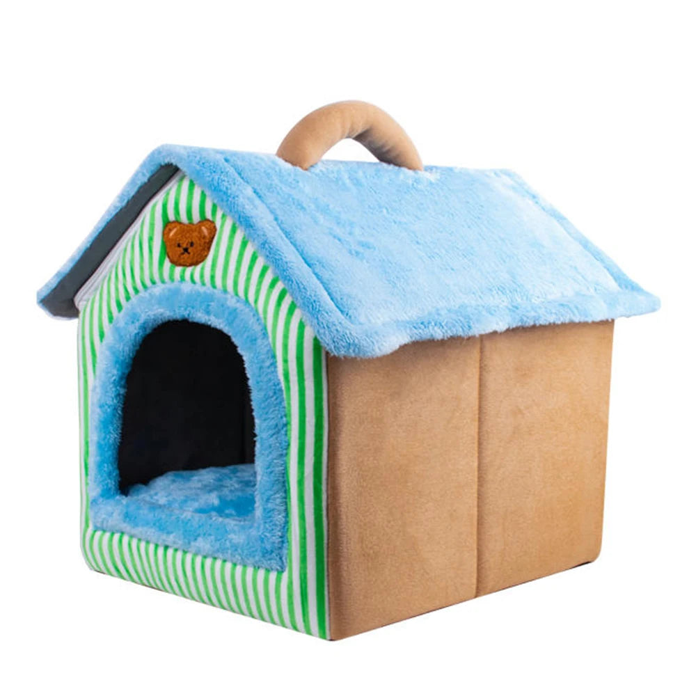 Foldable Pet House – Washable Cat & Puppy Bed