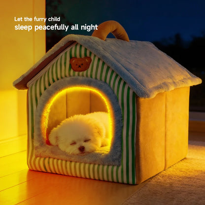 Foldable Pet House – Washable Cat & Puppy Bed