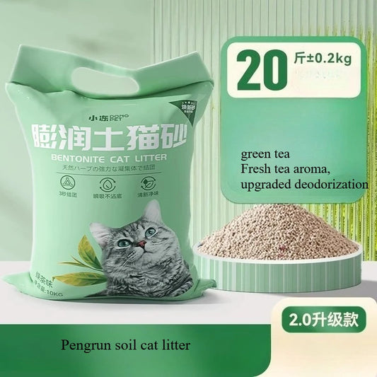 10kg Bentonite Cat Litter – Strong Clumping & Deodorizing